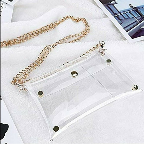 Handbags - Clear Stadium Crossbody Purse Clutch Bag